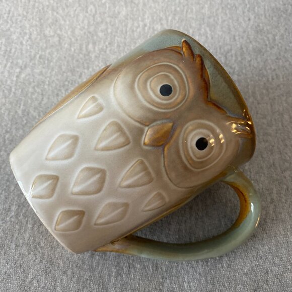 Gibson Home Design Stoneware Textured Owl Coffee Mug - Picture 5 of 7